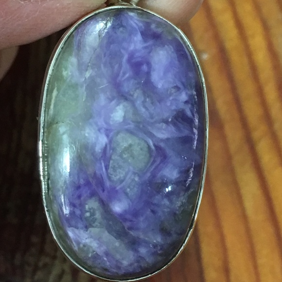 Charoite Pendant set in 925 Silver - Picture 3 of 8
